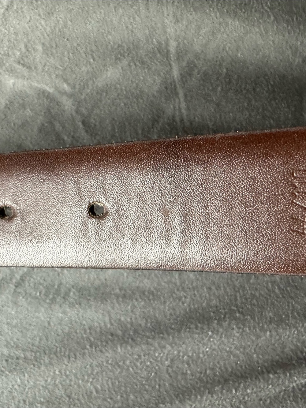 Saint Laurent Brown Belt with Gold-Tone Buckle - Picture 6 of 7
